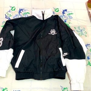 black and white jordan jacket
